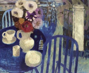 mary fedden blue table