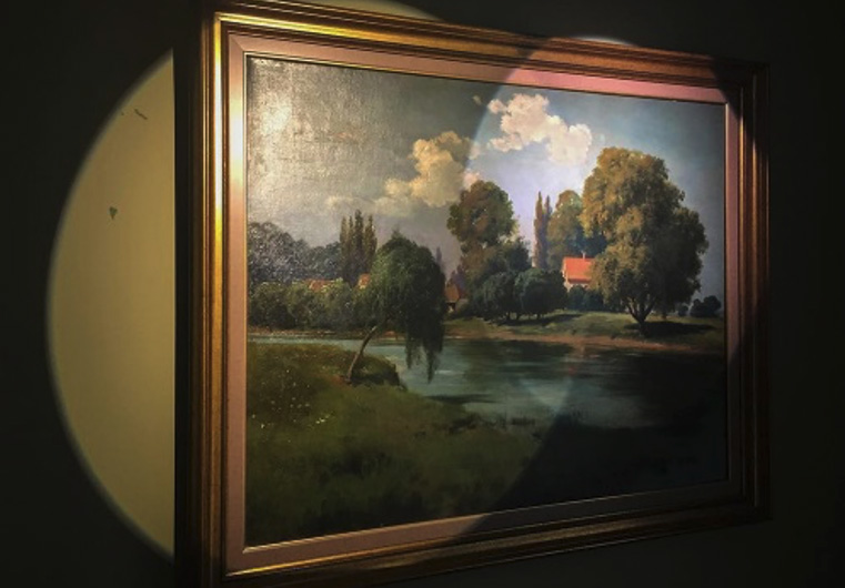 A light-damaged painting