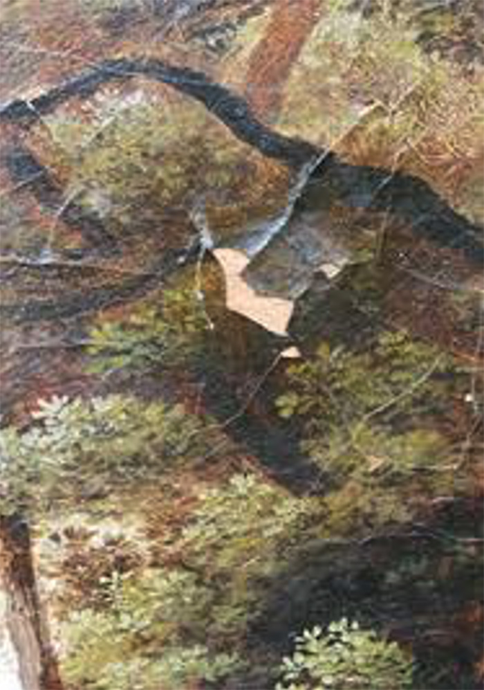 Example of water damage