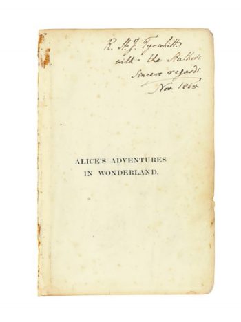 The author’s presentation inscription to Richard St. John Tyrwhitt