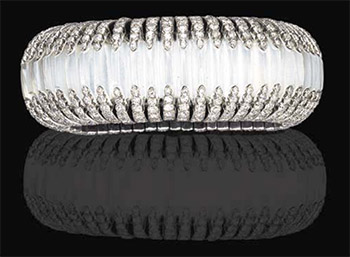 Cartier rock crystal bangle