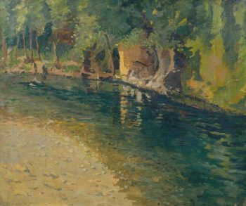 The Loup River, Alpes Maritimes 1936 by Sir Winston Churchill 1874-1965