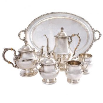 Image of Georgian silver tea service