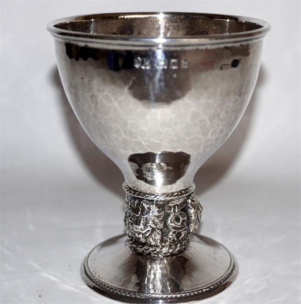 image of a silver cup made by Omar Ramsden